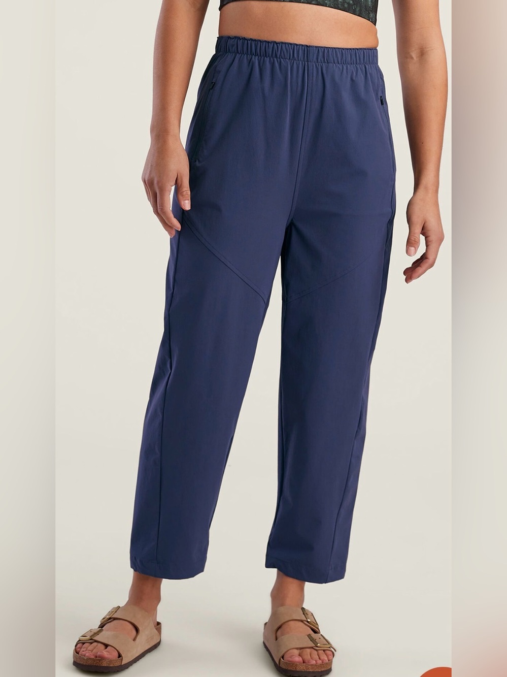 NWT Women’s Title Nine Strickland Barrel Pants Pewter Blue Small $109